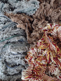 Wool Selvedge: 10lb Tan, Brown, Red/Gold #0121