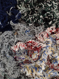 Wool Selvedge: 10lb,  Variegated Blue, yellow, white, plus  Green, Blue and Gray #0128