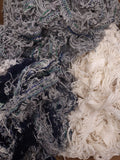 Wool Selvedge: 10lb, Navy/Gray, Gray, Cream #140