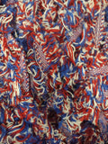 Wool Selvedge: 10lb, Red, White & Blue, Single fabric #142A