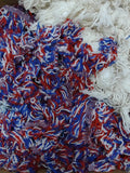 Wool Selvedge: 10lb, Red, White & Blue, + Small amount of White #142B