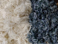 Wool Selvedge: 10lb, Navy/Light Blue and Creamy White #143