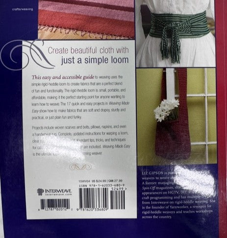 Weaving Made Easy by Liz Gipson