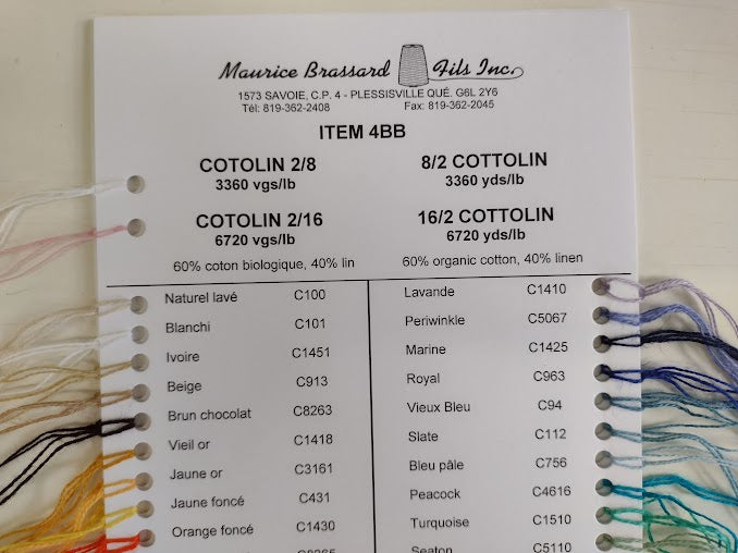 Color Cards for yarns, Samples