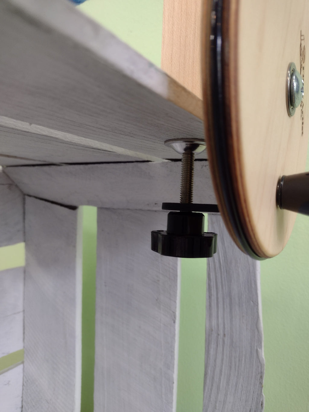 Handcrafted Maple Bobbin Winder for Weaving Bobbins