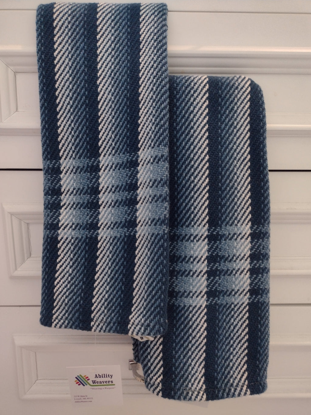 Denim Blues Handwoven Towels