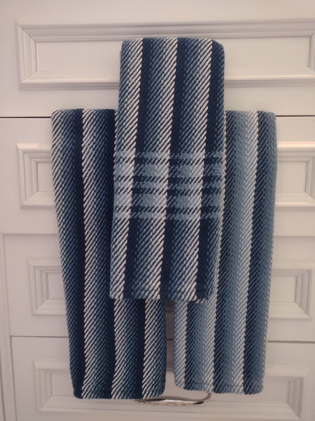 Denim Blues Handwoven Towels