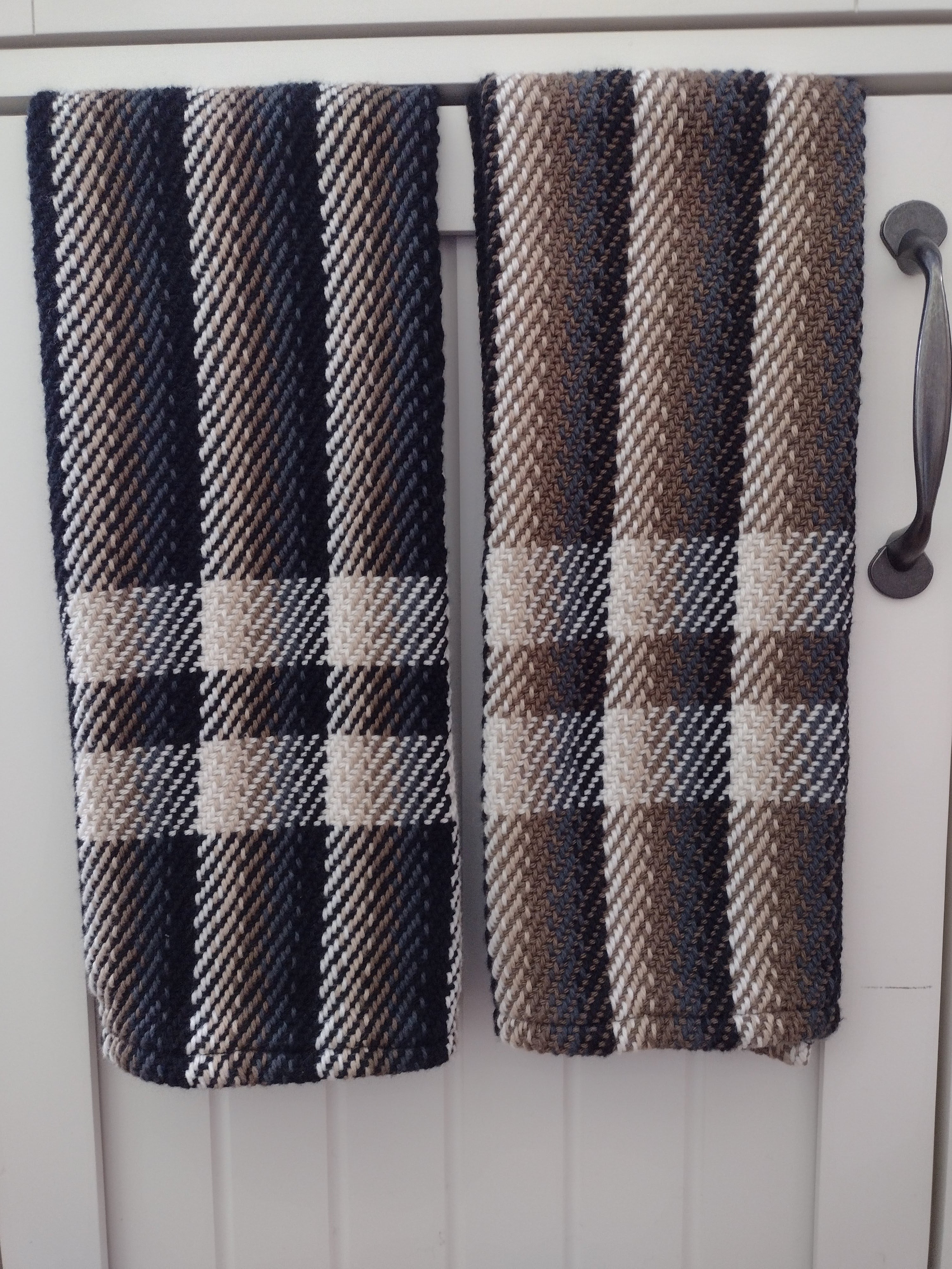Neutral Browns with stripes near ends