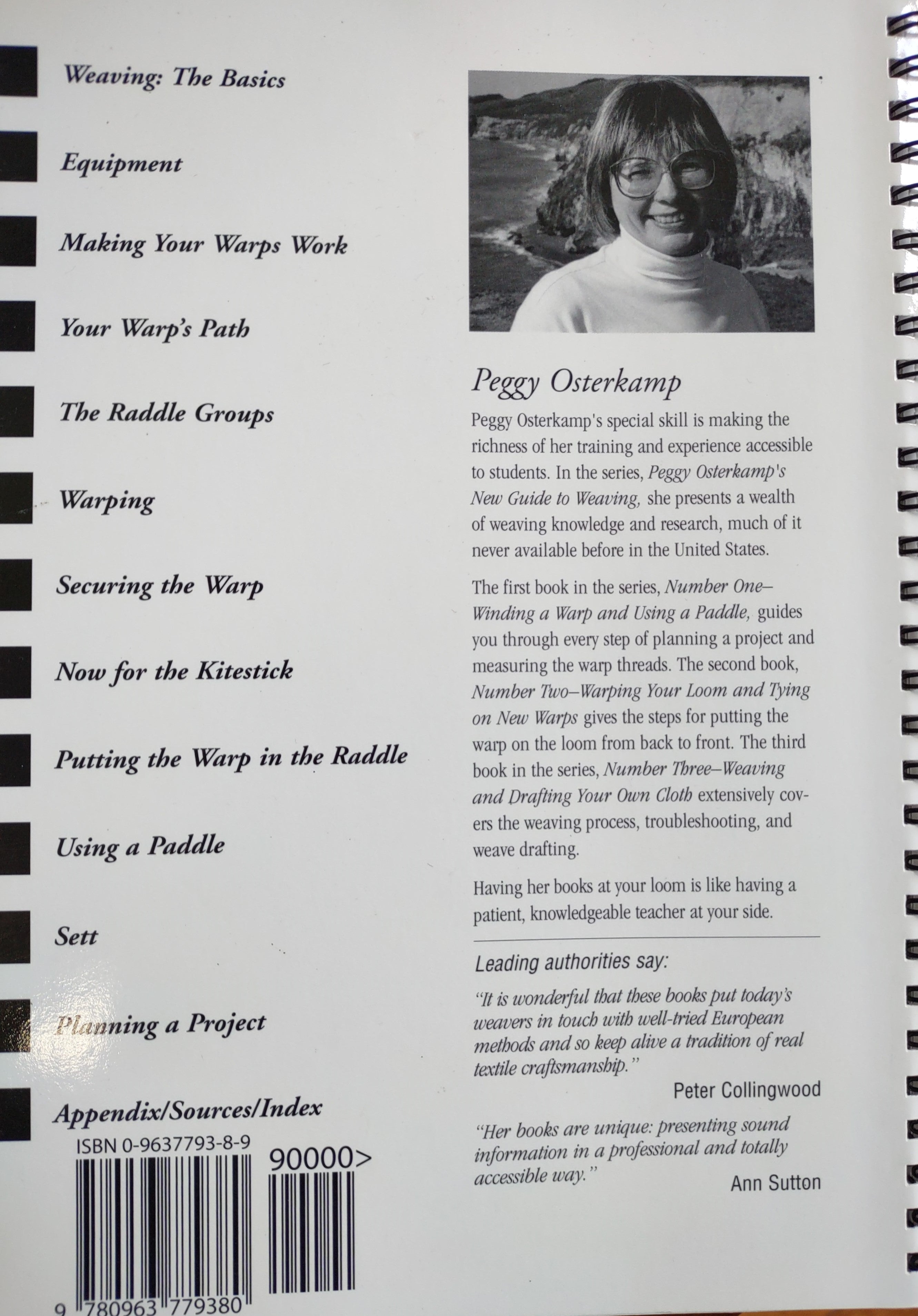 Winding a Warp & Using a Padle by Peggy Osterkamp -- Like New --