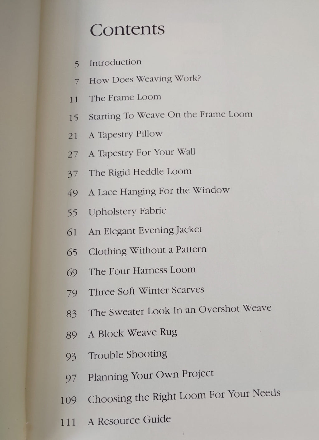 Hands On Weaving by Barbara Liebler - Used