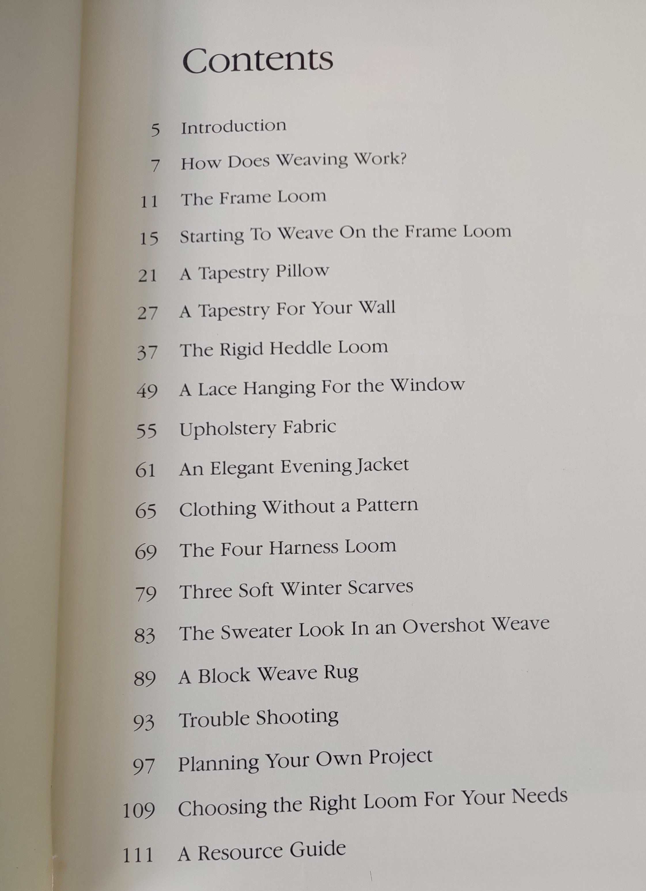 Hands On Weaving by Barbara Liebler - Used