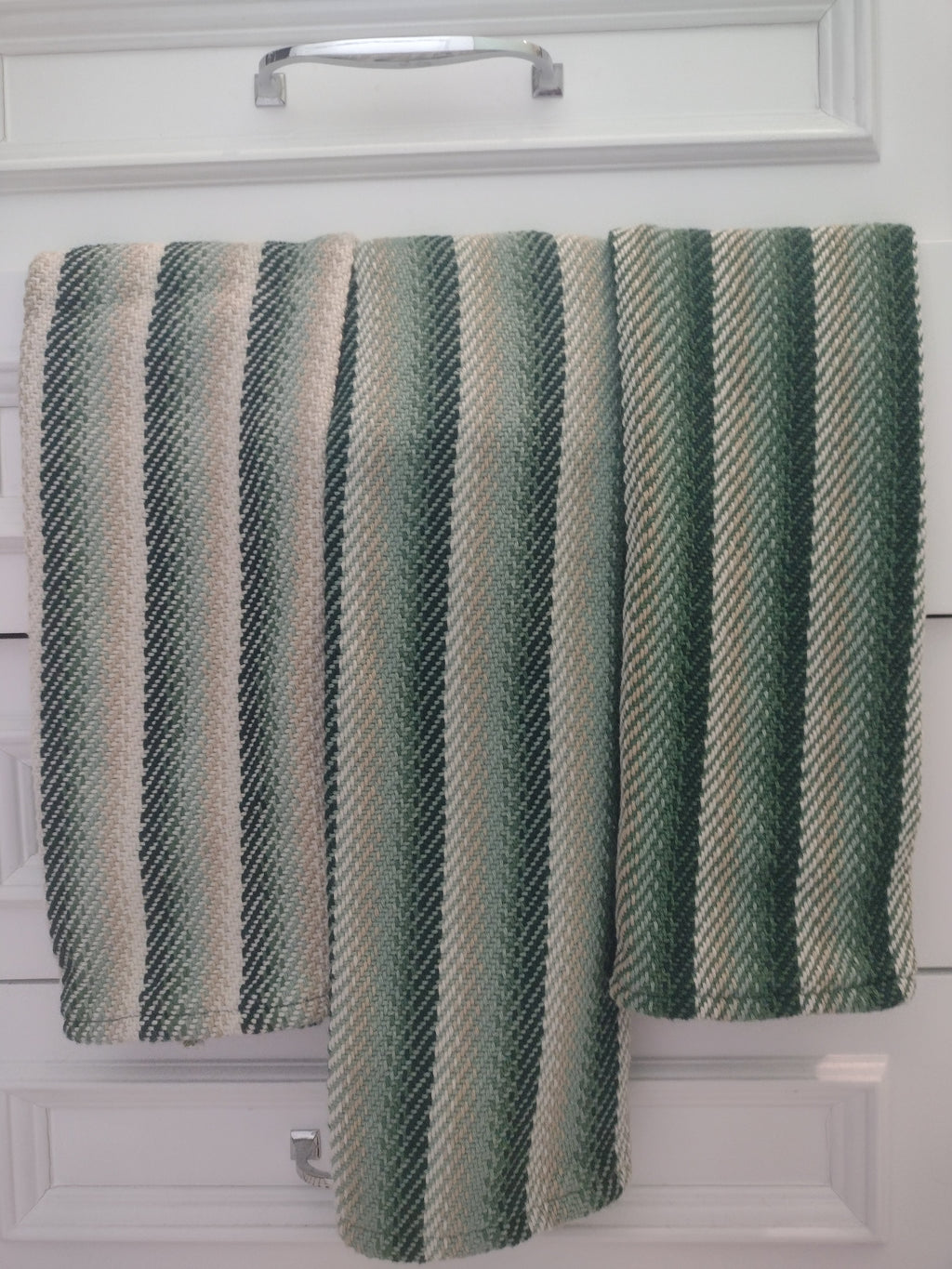 Shades of Green in Stripes