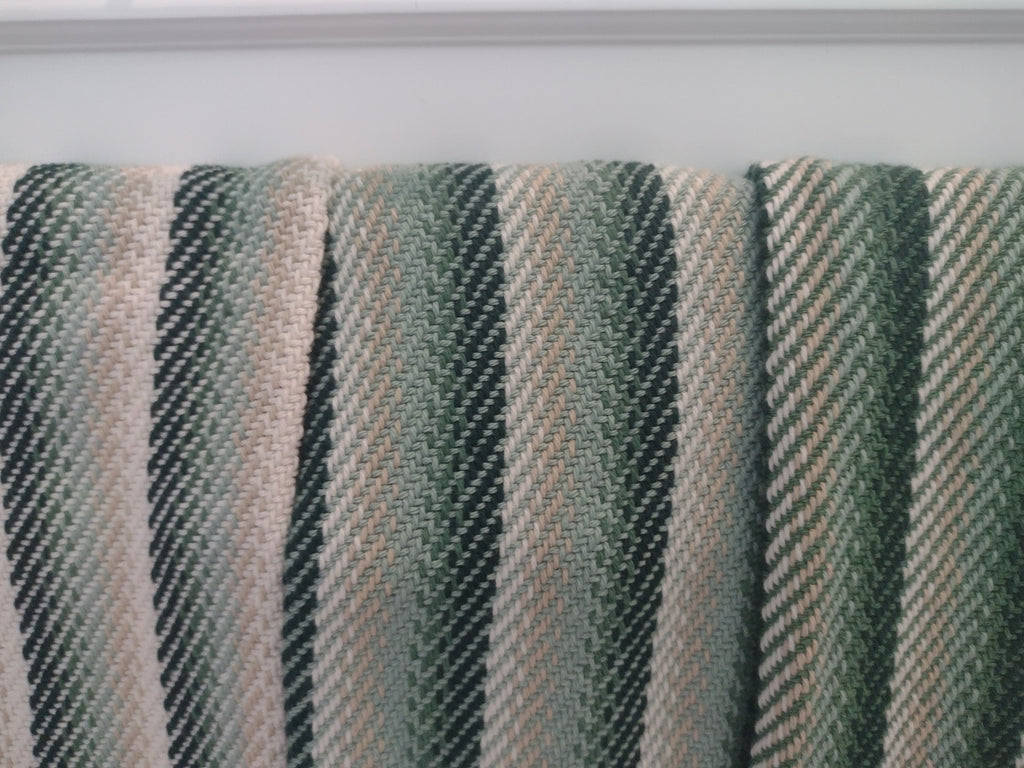 Shades of Green in Stripes