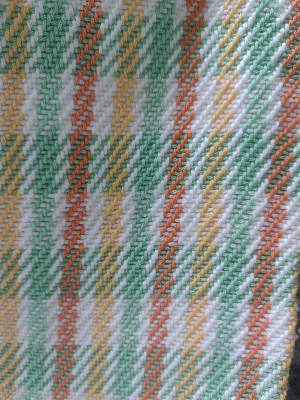 Checkerboard Green, Yellow, Orange