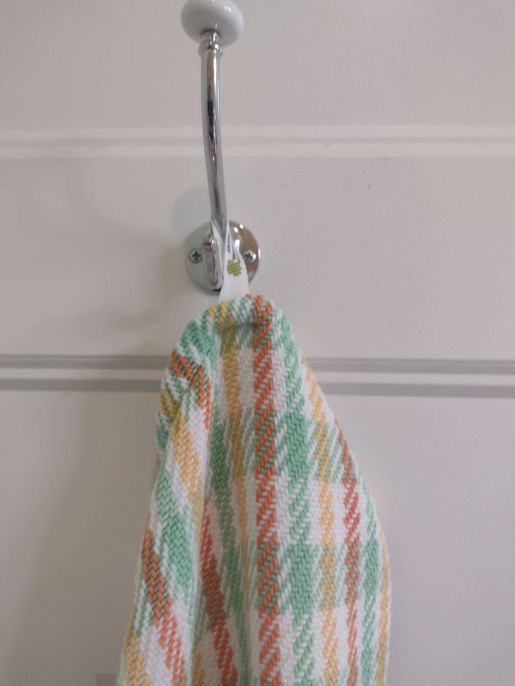 Checkerboard Green, Yellow, Orange
