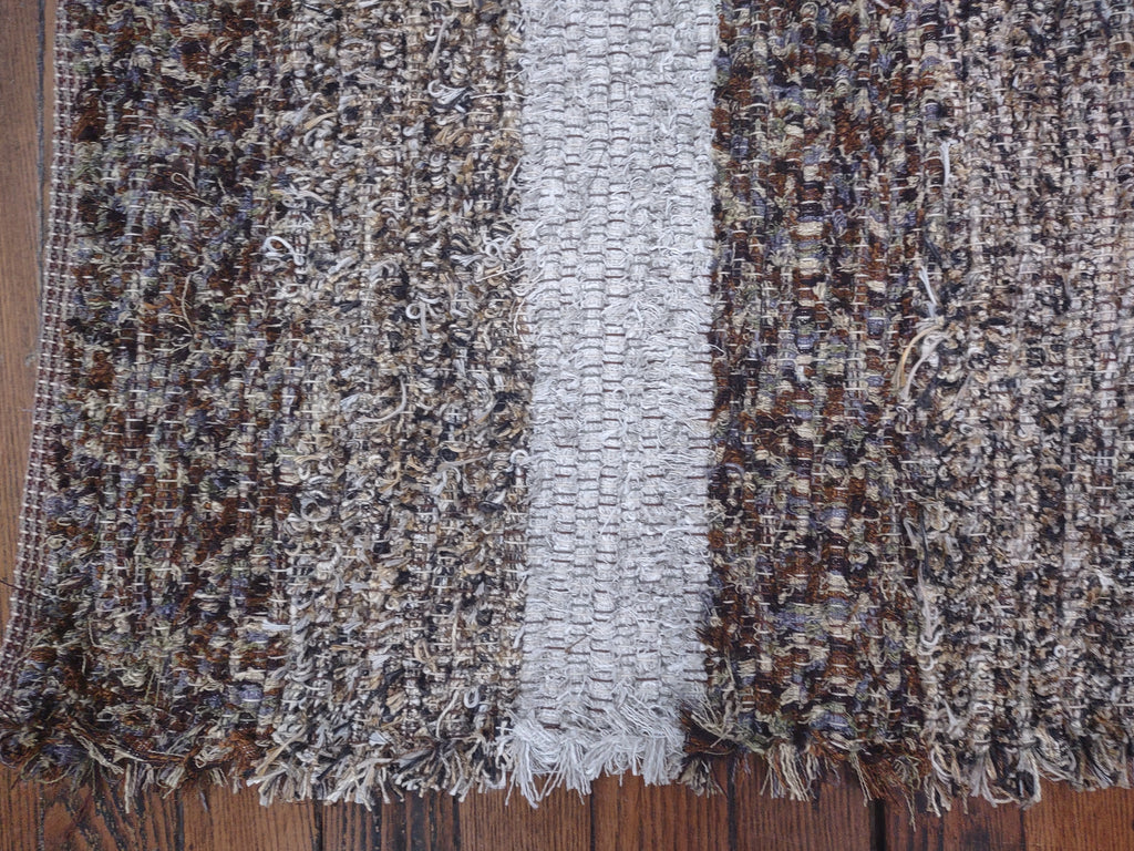 Shades of Brown with a splash of Silver 26x49 inches, #2843
