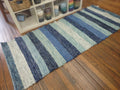 Long Beachy Blues Rug/Runner 36x88 inches (3'x7'4") #2751