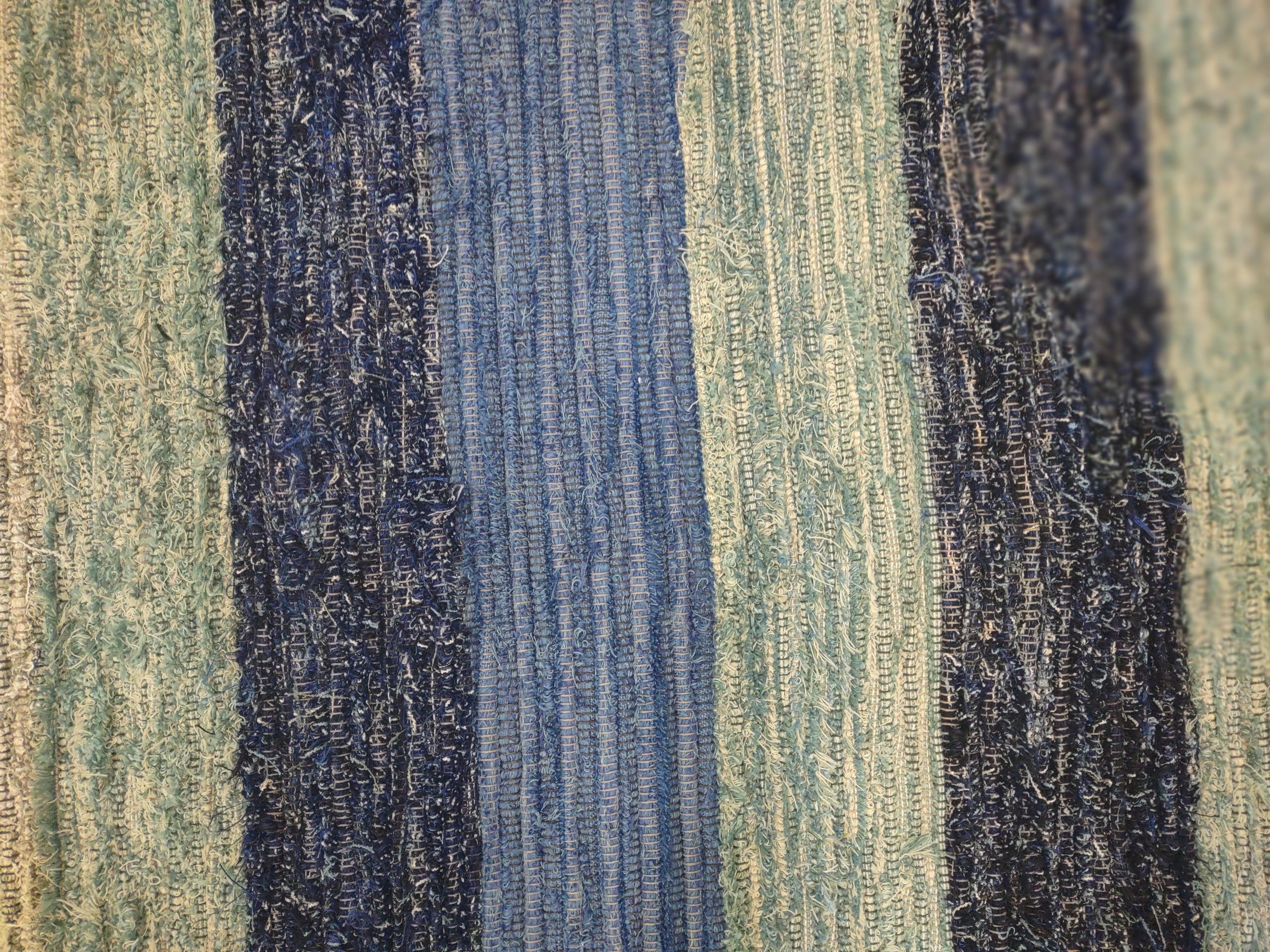 Long Beachy Blues Rug/Runner 36x88 inches (3'x7'4") #2751