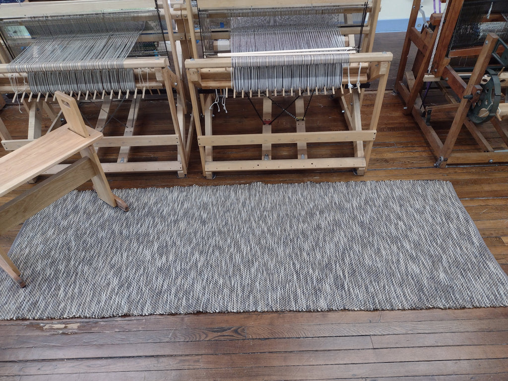 Long Brown Wool Rug/Runner 3'x9' #2851