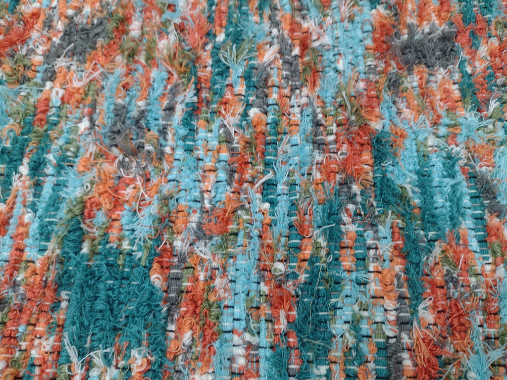 Bold Geometric Rug 26x32 inches  Handwoven #2855
