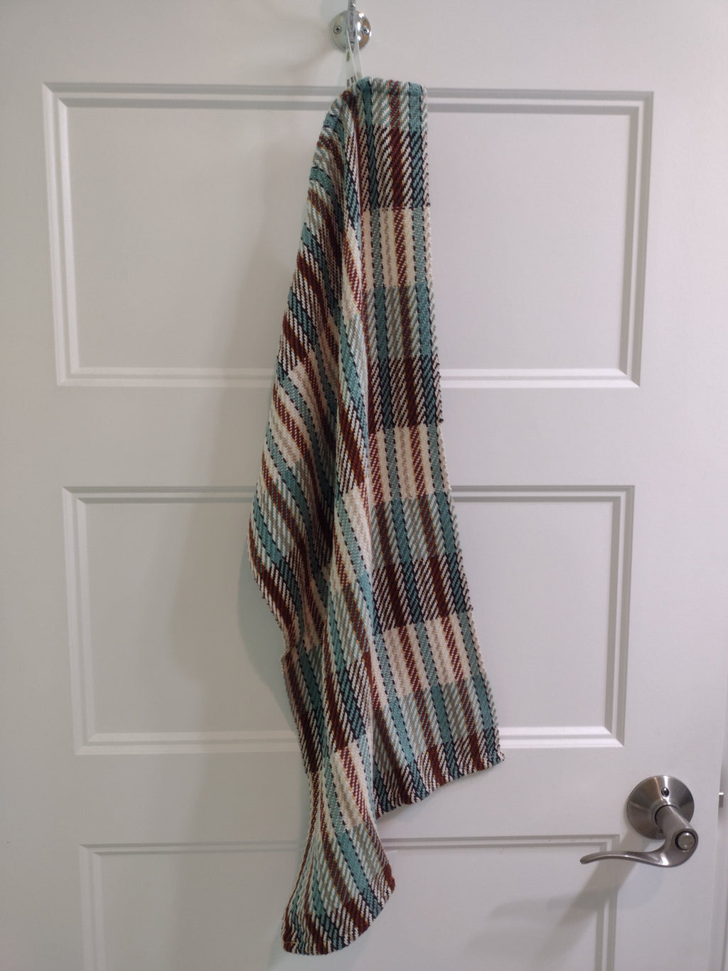 Bold Stripes in Southwestern Teal & Brown