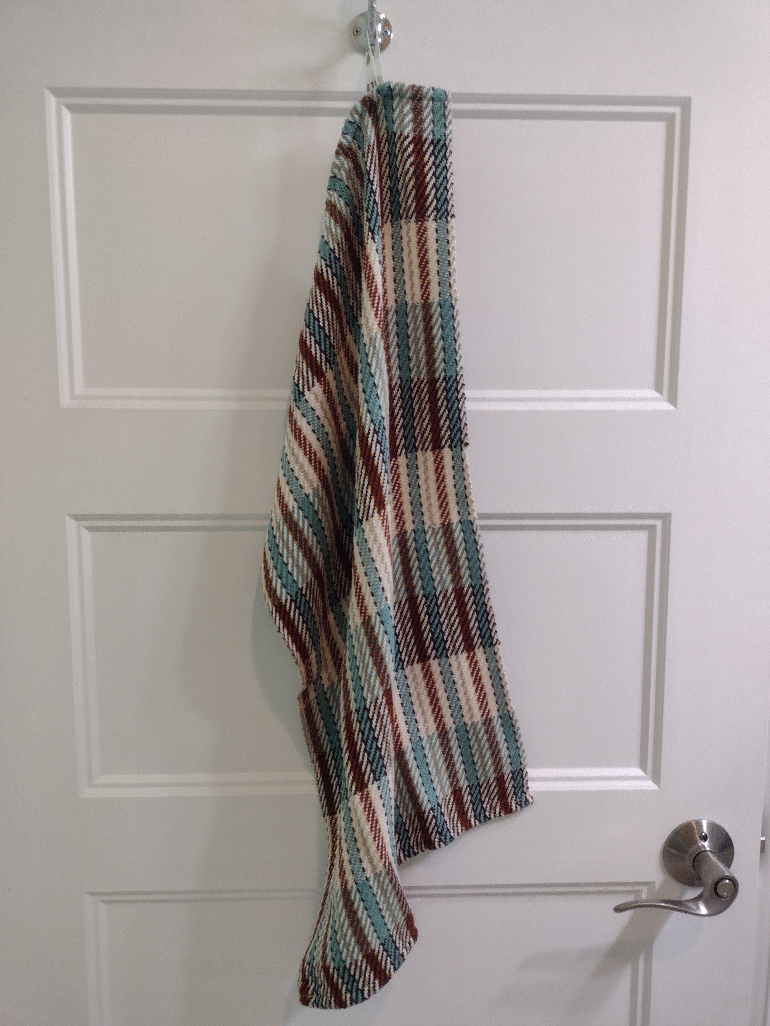 Bold Stripes in Southwestern Teal & Brown