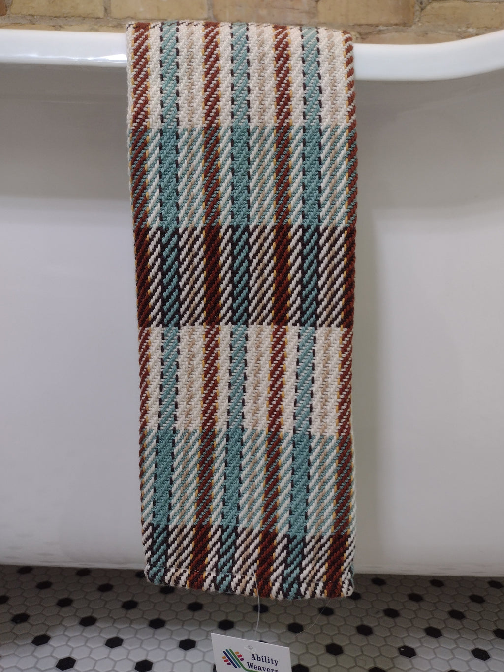 Bold Stripes in Southwestern Teal & Brown