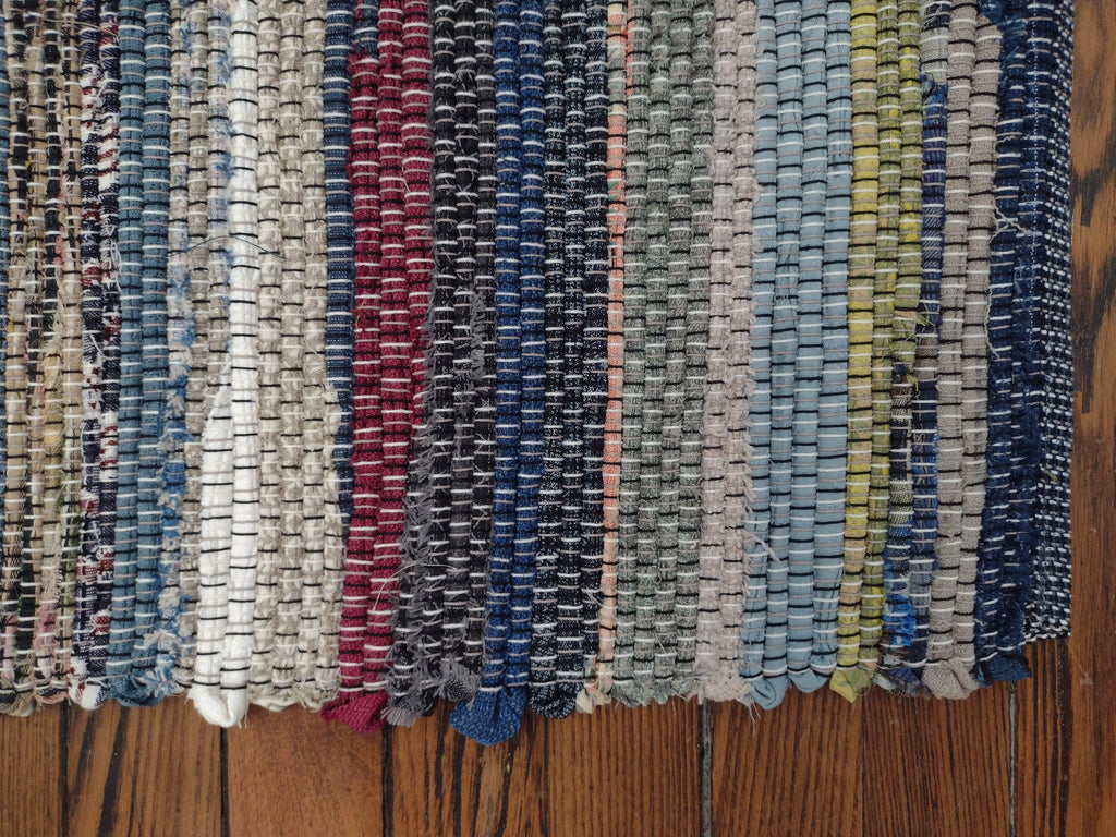 Classic Colorful Rag Rug by Clara 26x41 inches #2865