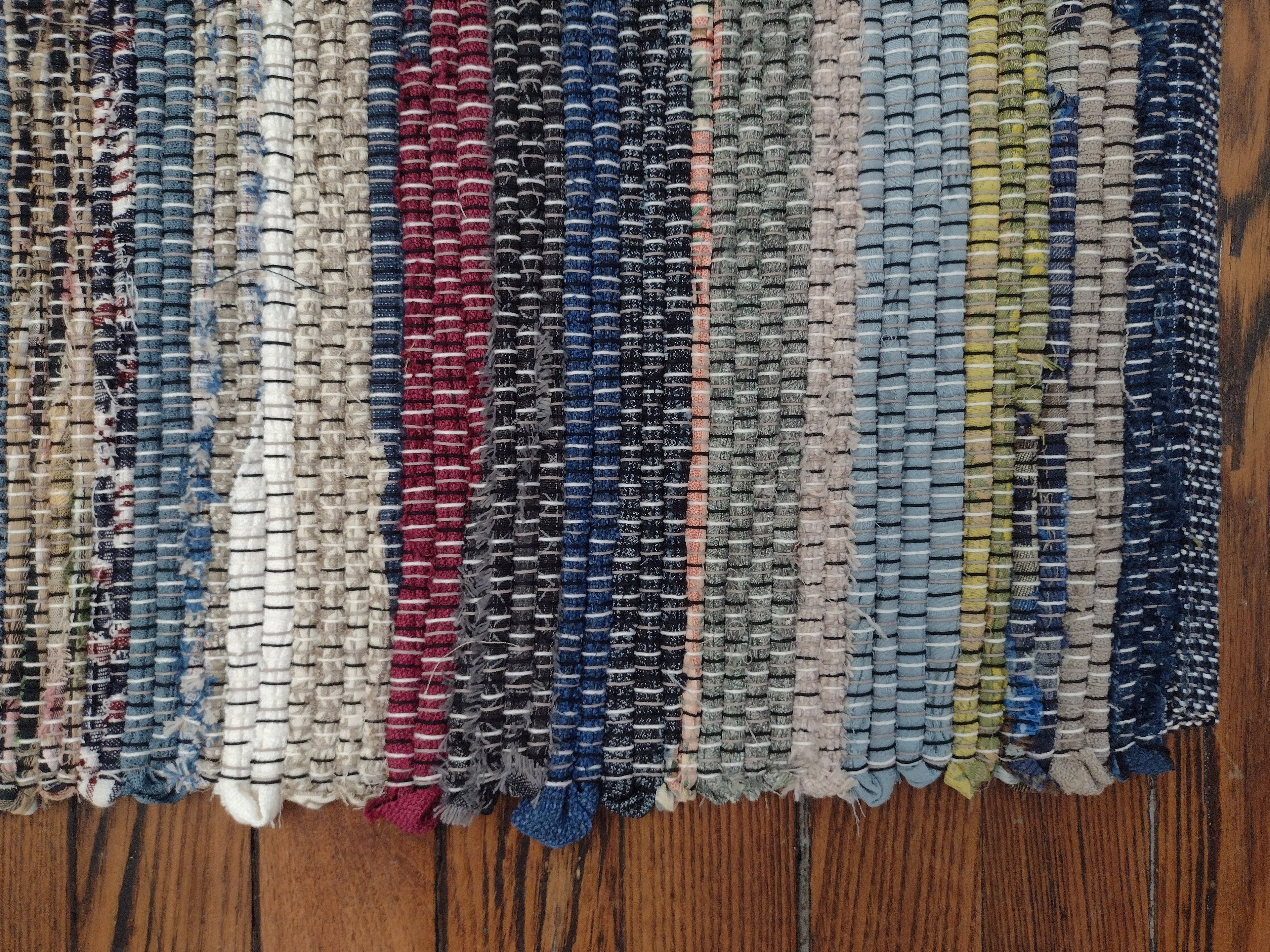 Classic Colorful Rag Rug by Clara 26x41 inches #2865