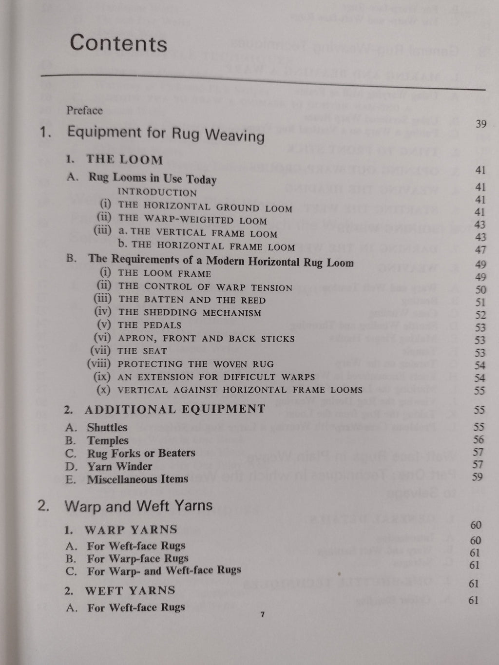 The Techniques of Rug Weaving by Peter Collingwood