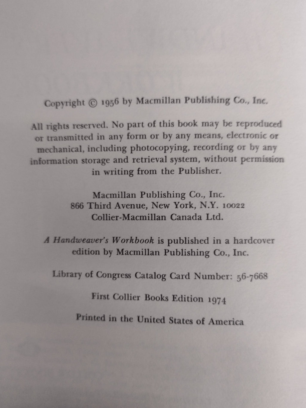 A Handwearver's Workbook, A Step by Step Guide by Heather G Thorpe