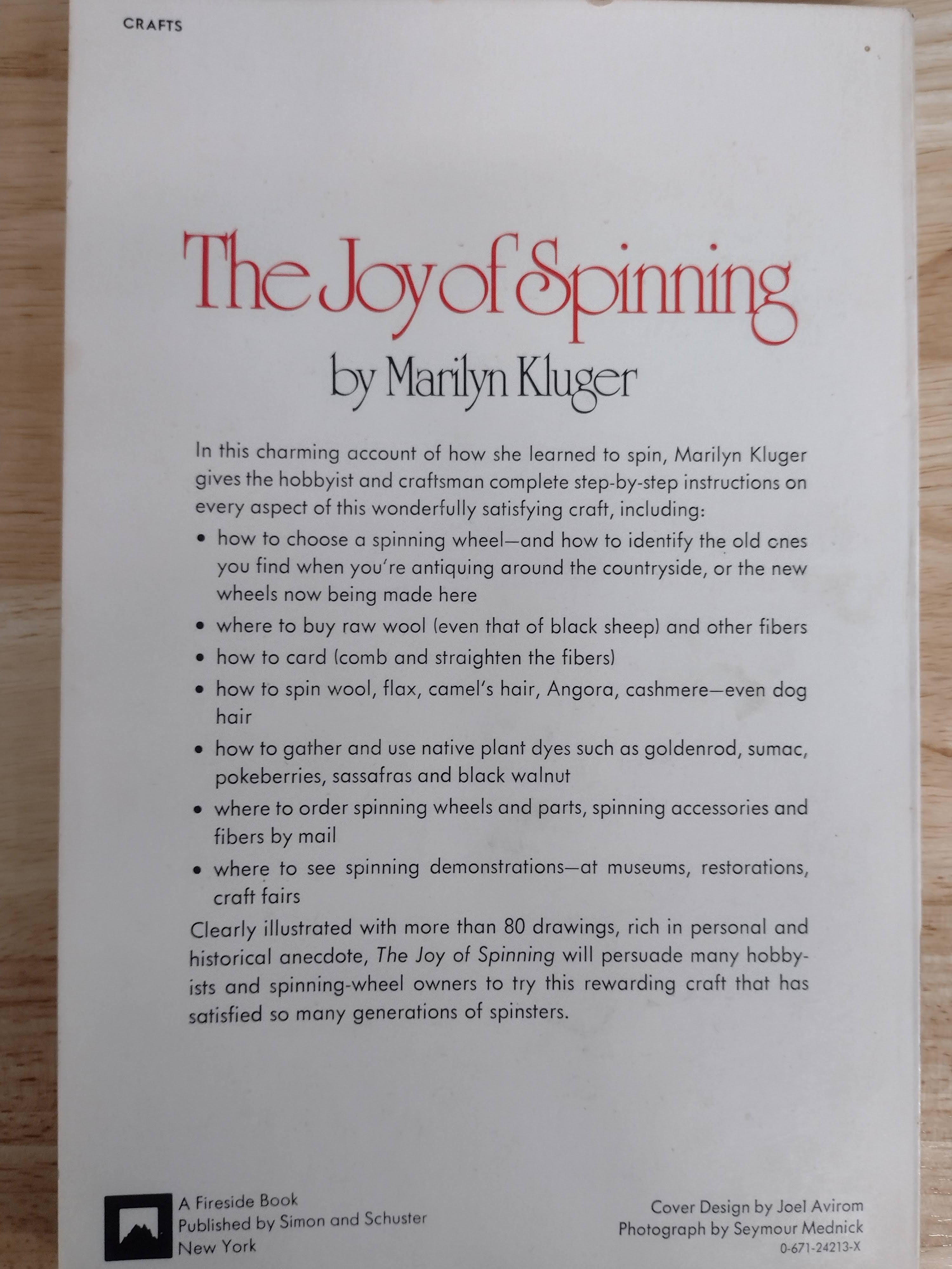 The Joy of Spinning by Marilyn Kluger