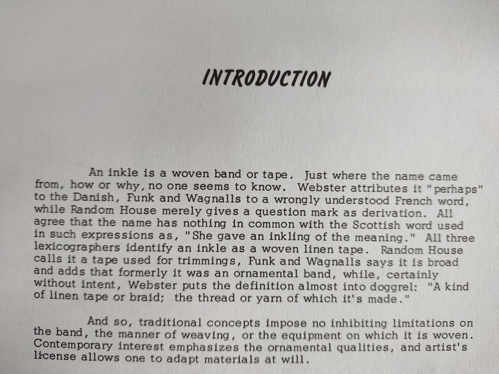 Weaving Inkle Bands by Harriet Tidball
