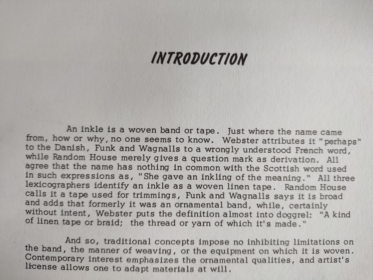Weaving Inkle Bands by Harriet Tidball