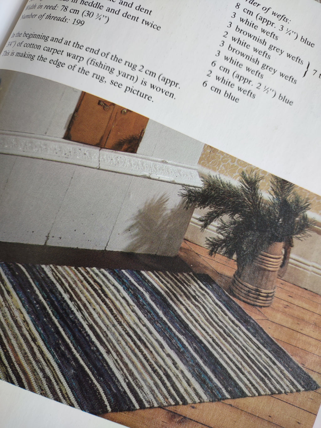 Rag rug Weaves, Patterns from Sweden