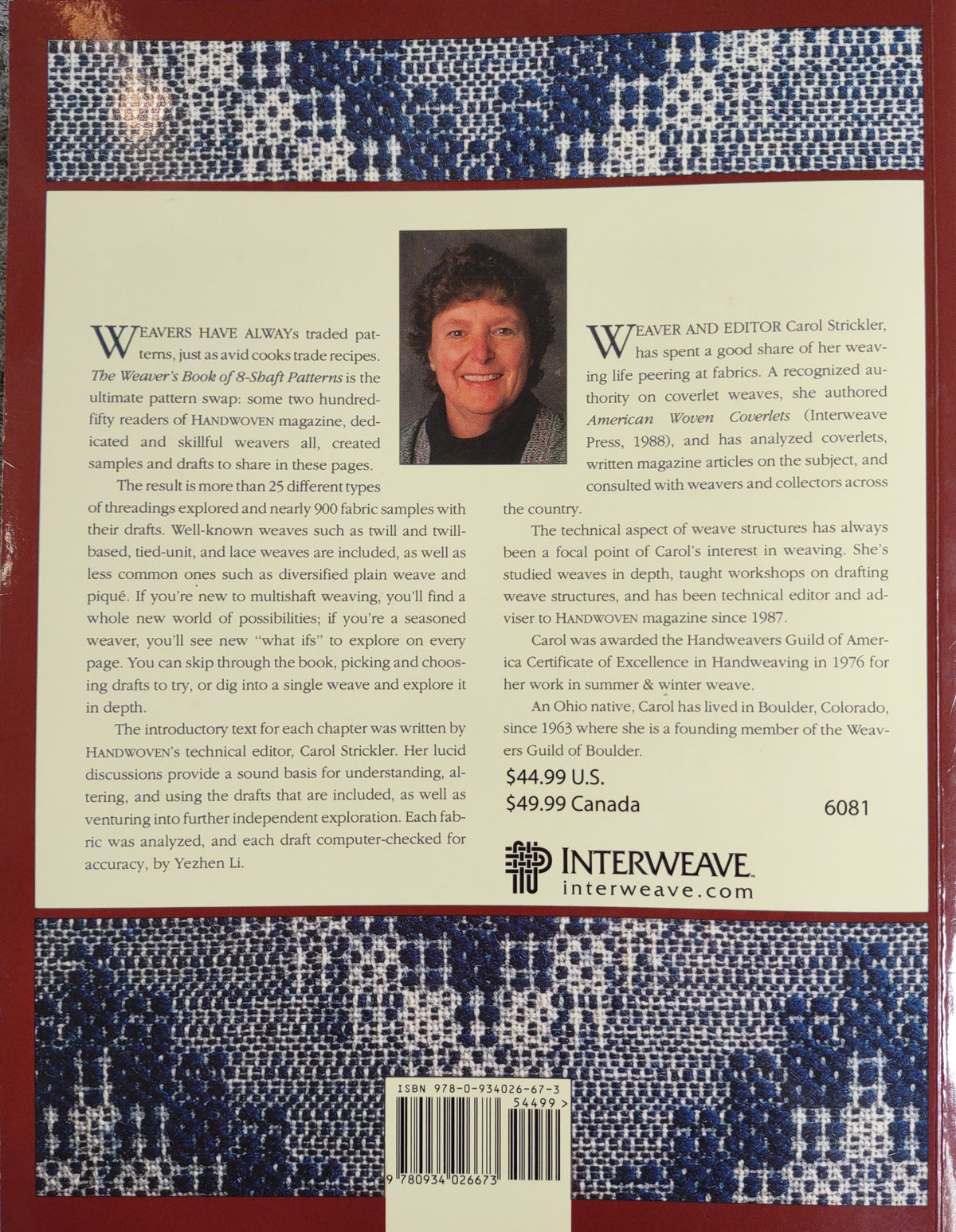 A Weaver's Book of 8 Shaft Patterns