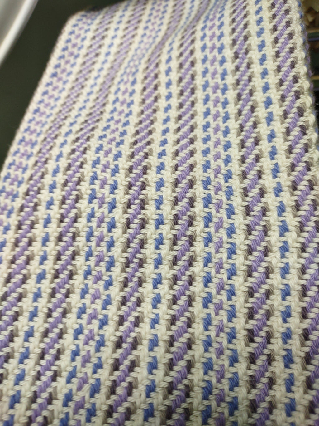 Lavender & Cream Handwoven Towel