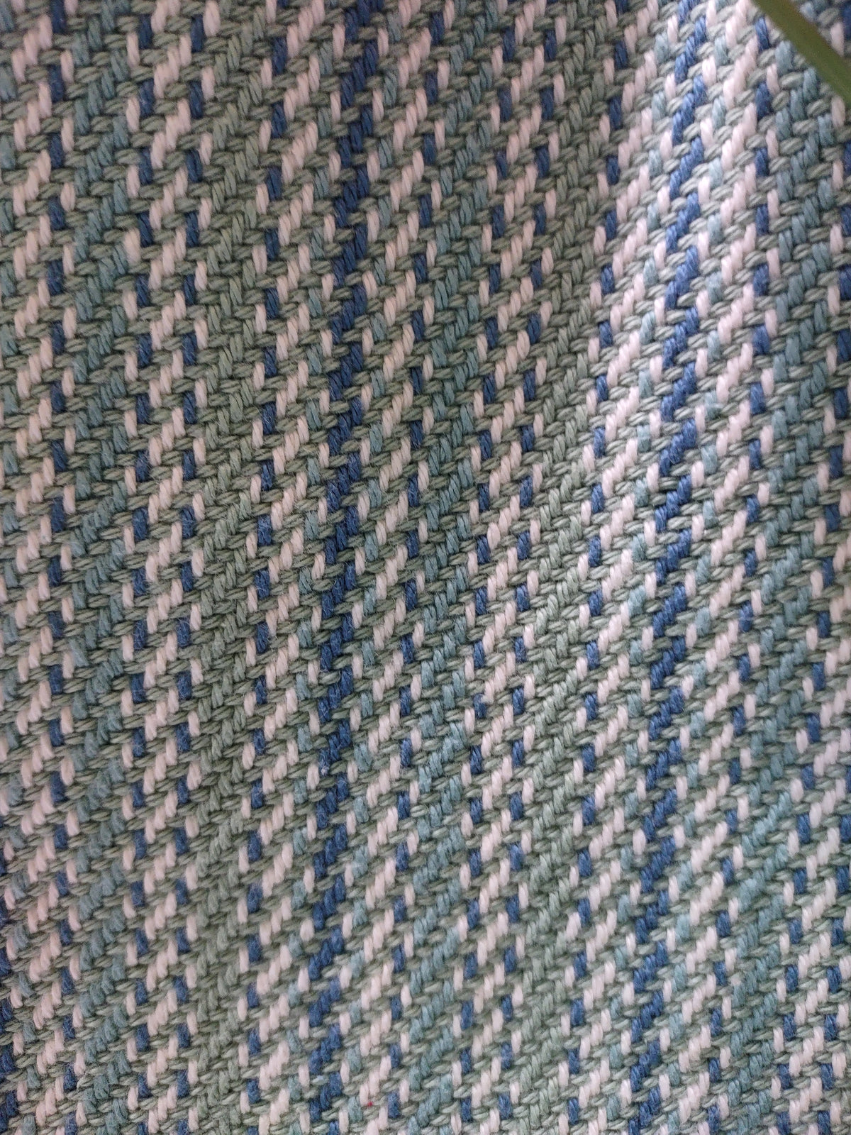 Blue, Teal & Cream Handwoven Towel