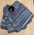 Upcycled Denium Place Mats approximately 14x19 inches