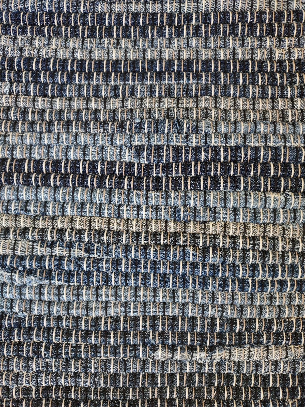Upcycled Denium Place Mats approximately 14x19 inches