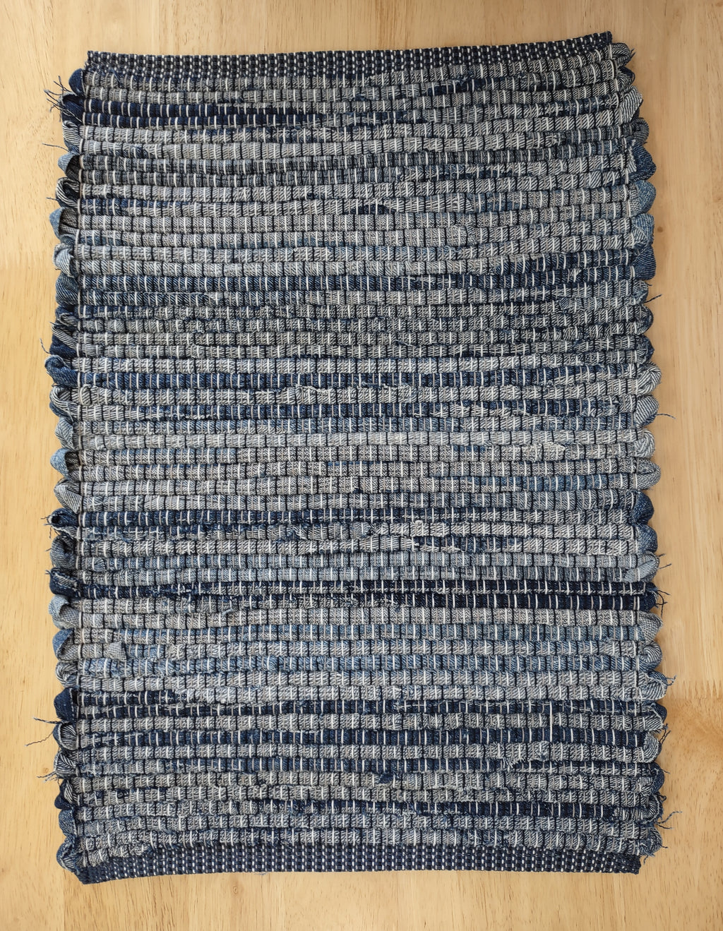 Upcycled Denium Place Mats approximately 14x19 inches