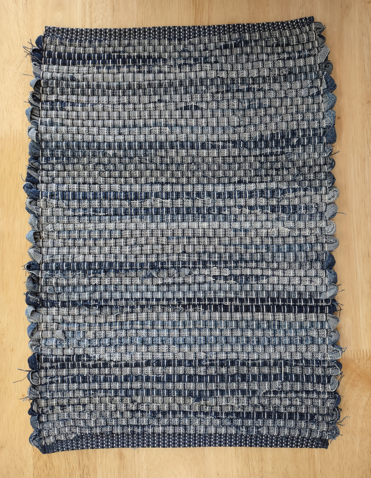 Upcycled Denium Place Mats approximately 14x19 inches