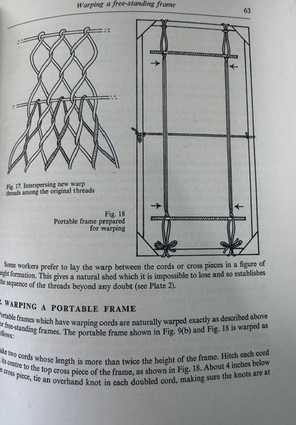 The Techniques of Sprang by Peter Collinwood (used)