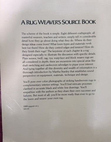 A Rug Weaver's Source book