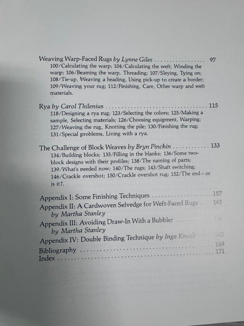 A Rug Weaver's Source book