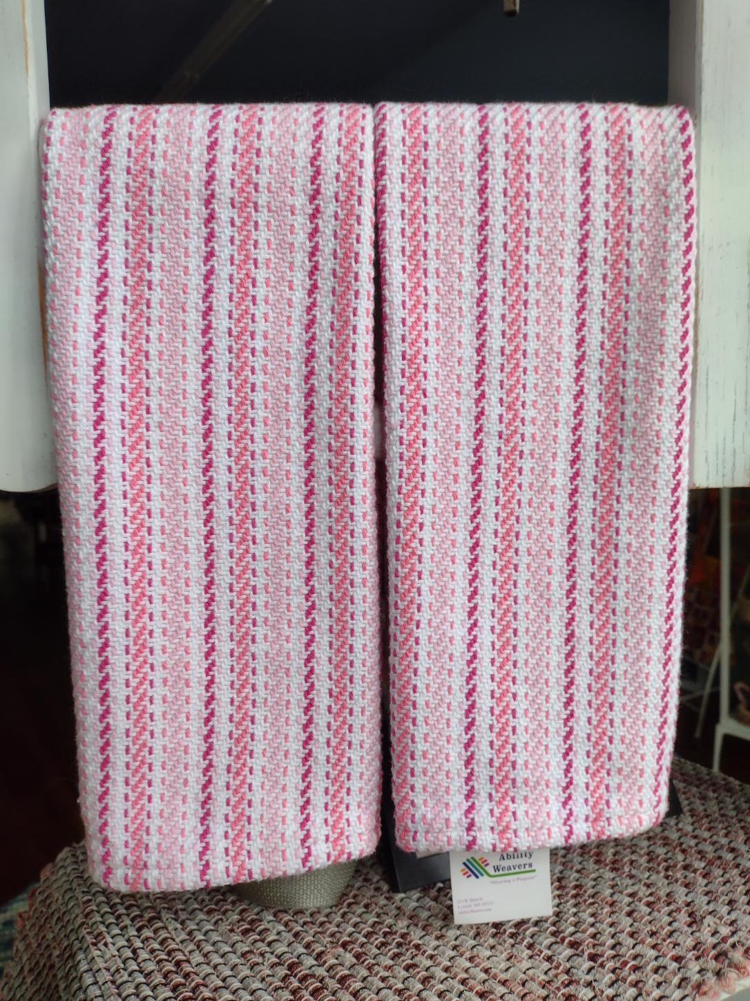 Classic Pink & White Towel (Supports "Pink Arrow")